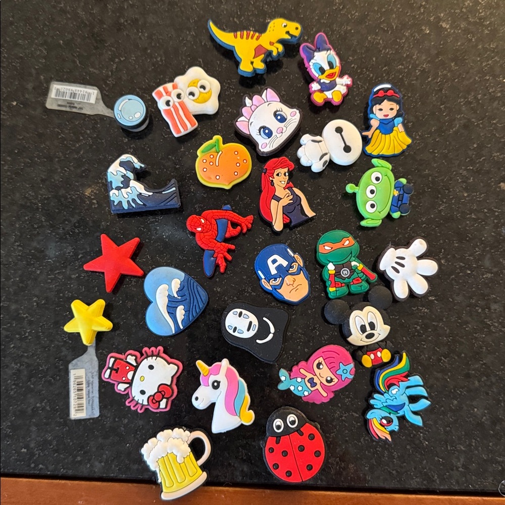 Assorted Kids Character Shoe Charms - Multi Color